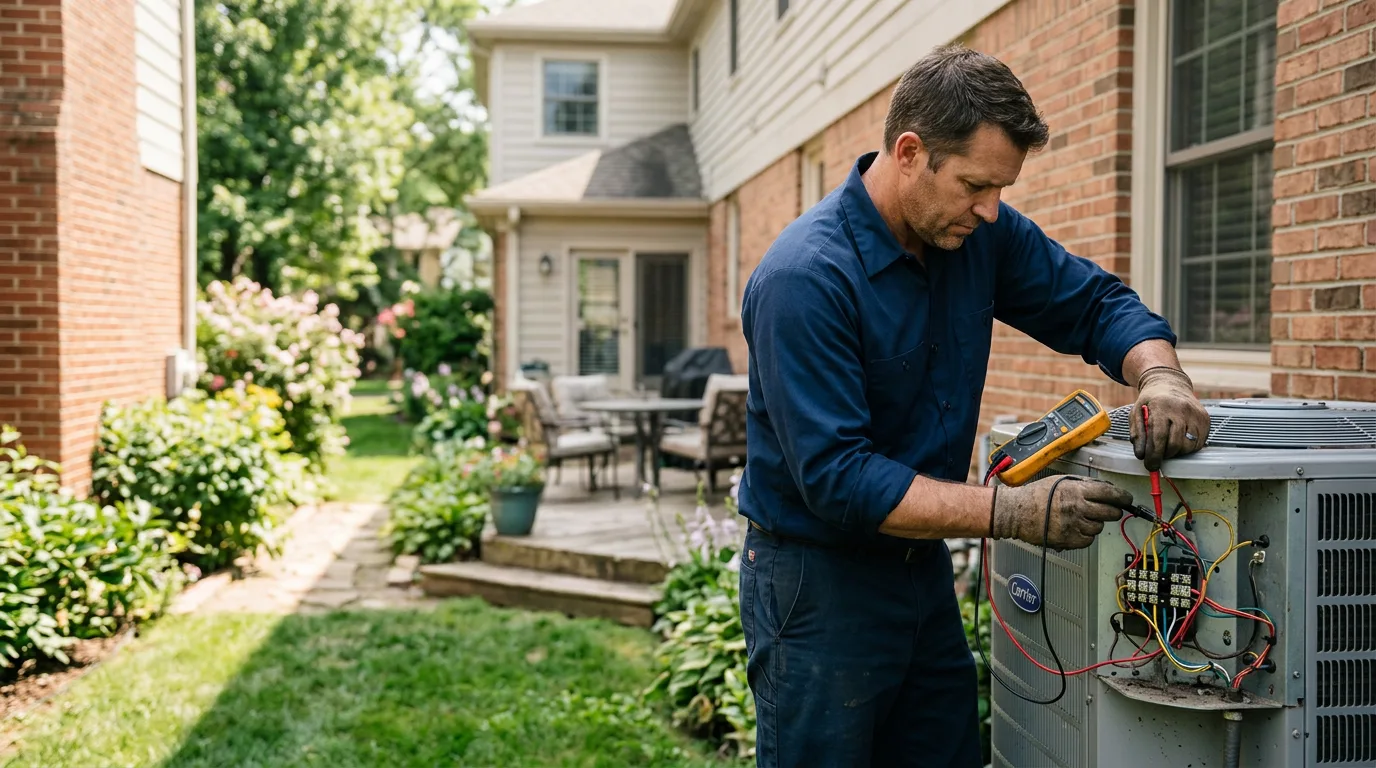 HVAC technician working near Driftwood, TX